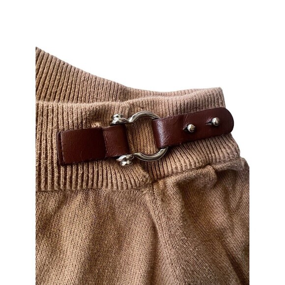 Lauren Ralph Lauren Petite Mock Neck Buckle Pullover Sweater Women Medium Gold - Picture 2 of 5